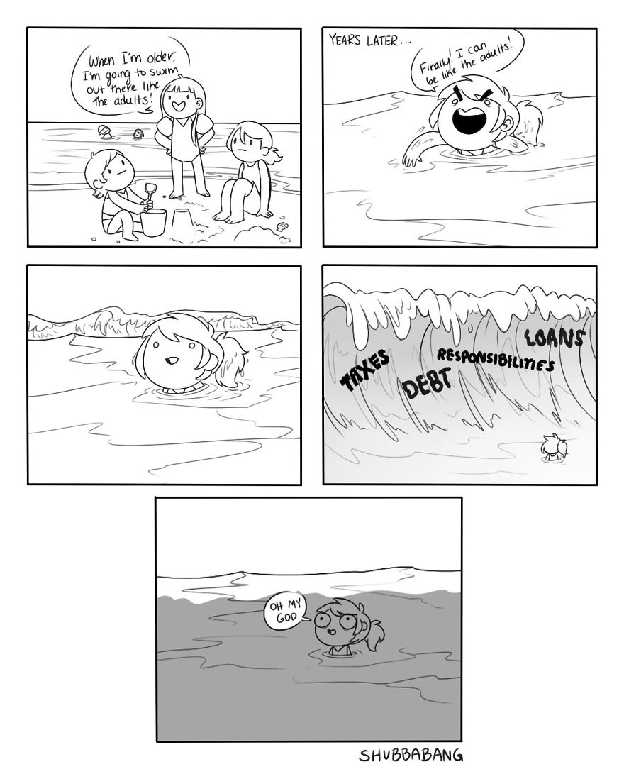 58 Hilarious Comics By Shubbabang Who Quit Her Job In Retail And Now Struggles With Adulting