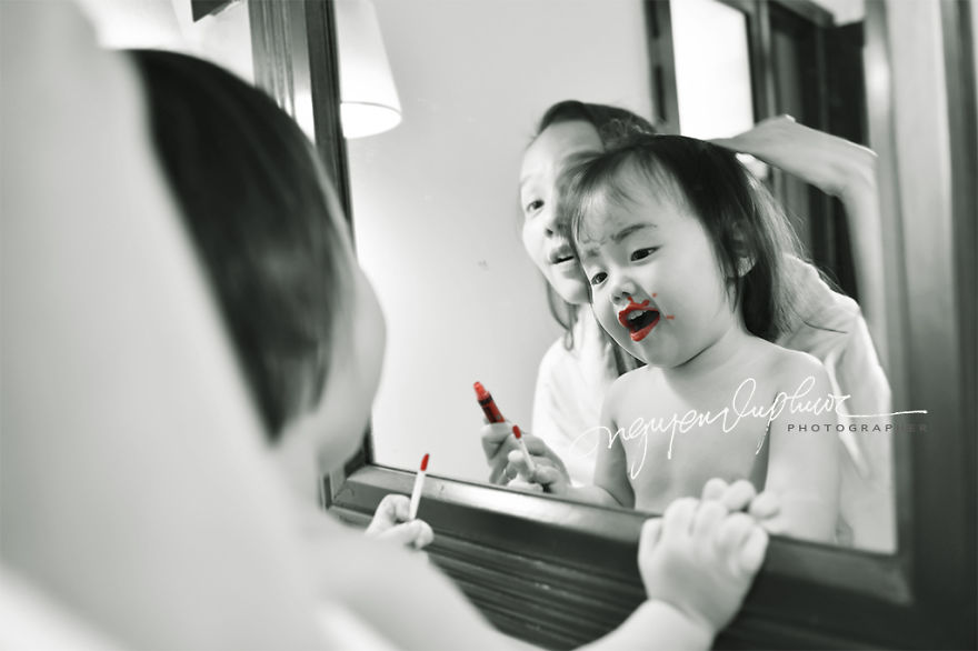 Inside A Happy House, The Is Always An Image Of A Woman