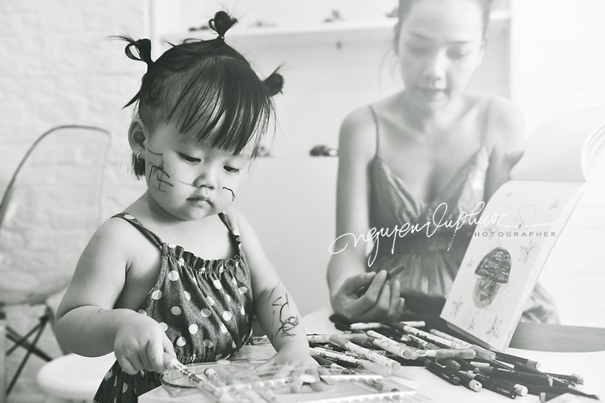 Inside A Happy House, The Is Always An Image Of A Woman