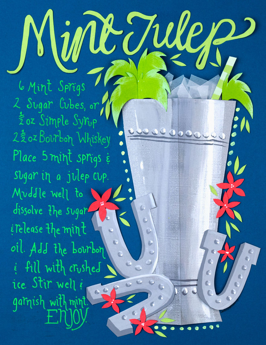 I Illustrated 50 Classic Cocktails From Cut Paper, And Made A Book I Illustrated 50 Classic Cocktails From Cut Paper, And Made A Book