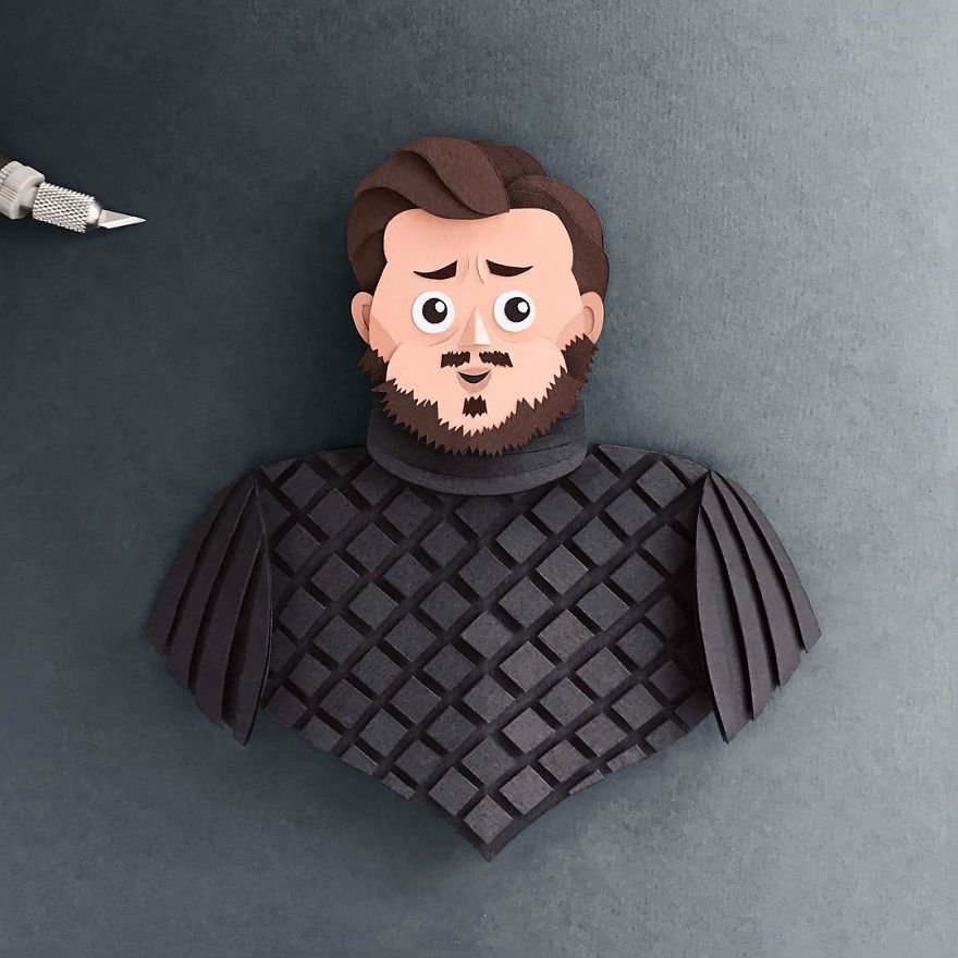 Artist Hand-Cuts Game Of Thrones Characters Out Of Paper And The Details Are Incredible Artist Hand-Cuts Game Of Thrones Characters Out Of Paper And The Details Are Incredible