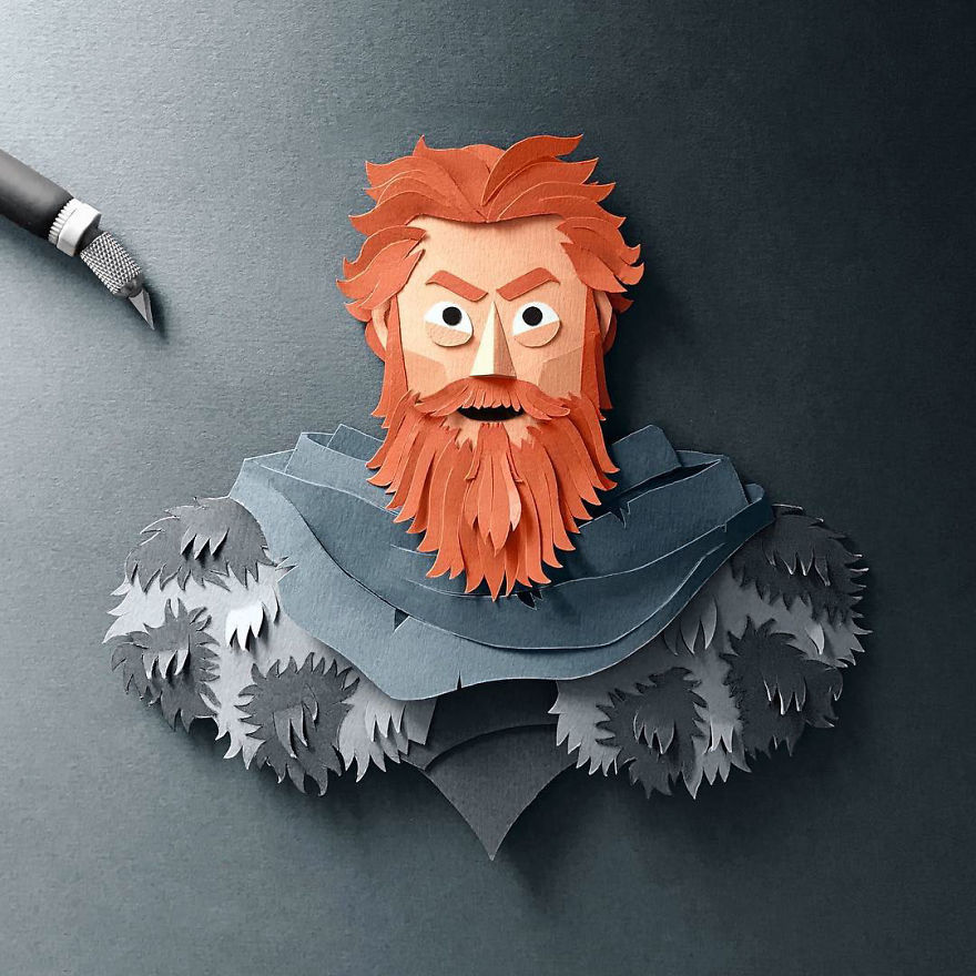 Artist Hand-Cuts Game Of Thrones Characters Out Of Paper And The Details Are Incredible Artist Hand-Cuts Game Of Thrones Characters Out Of Paper And The Details Are Incredible