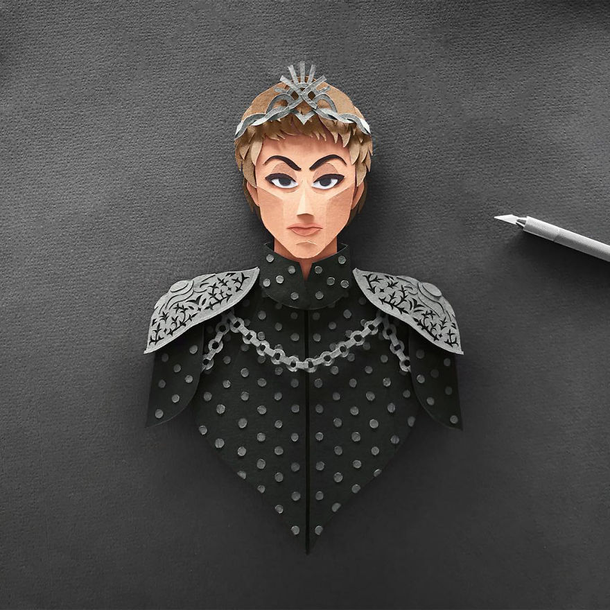 Artist Hand-Cuts Game Of Thrones Characters Out Of Paper And The Details Are Incredible Artist Hand-Cuts Game Of Thrones Characters Out Of Paper And The Details Are Incredible