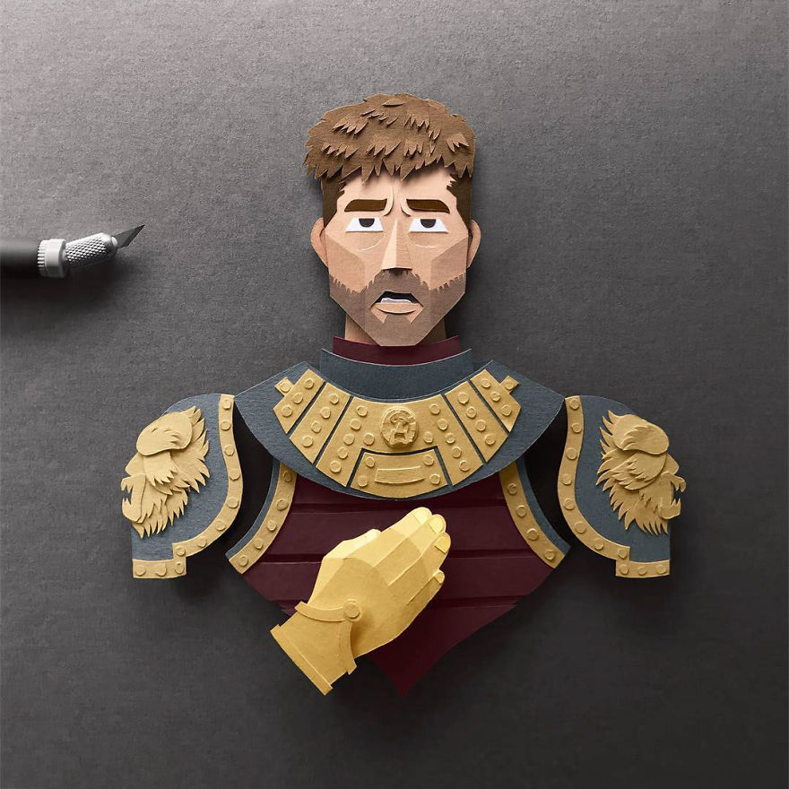 Artist Hand-Cuts Game Of Thrones Characters Out Of Paper And The Details Are Incredible Artist Hand-Cuts Game Of Thrones Characters Out Of Paper And The Details Are Incredible
