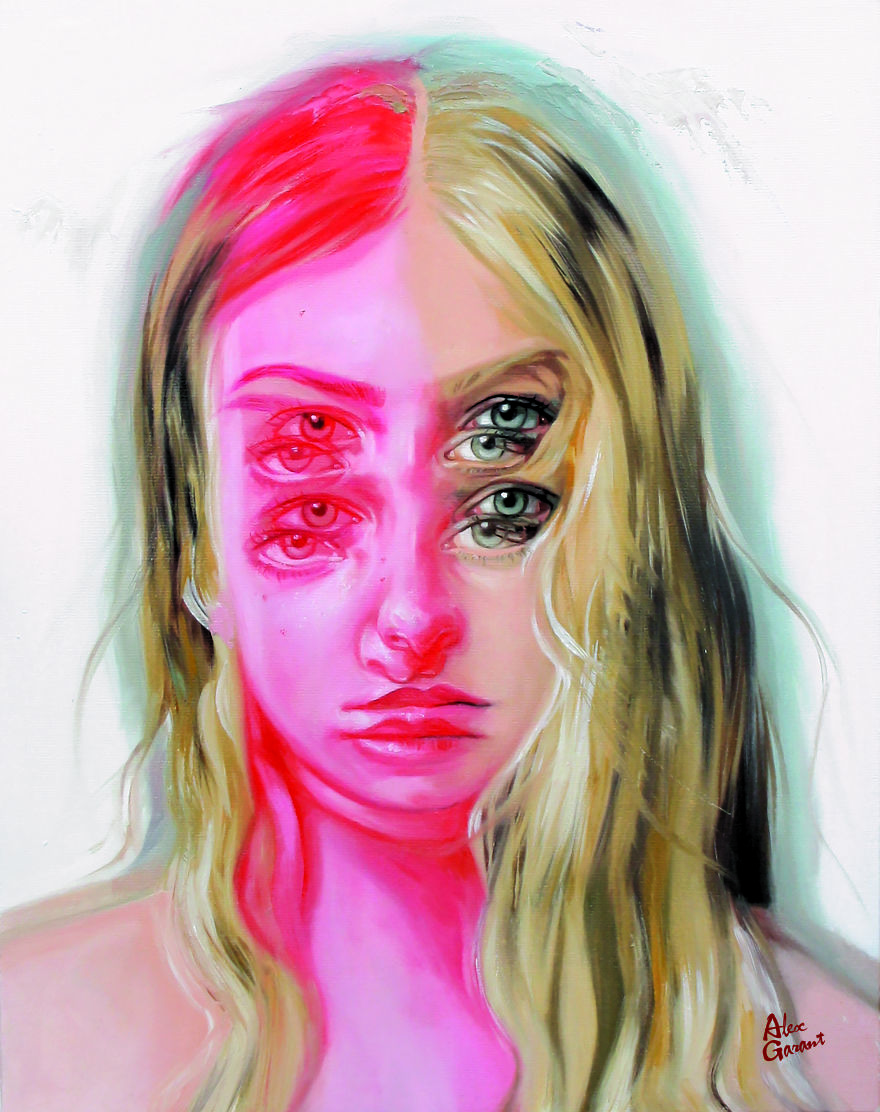 After Having A Heart Attack I Started Painting These Portraits That Will Make You Dizzy