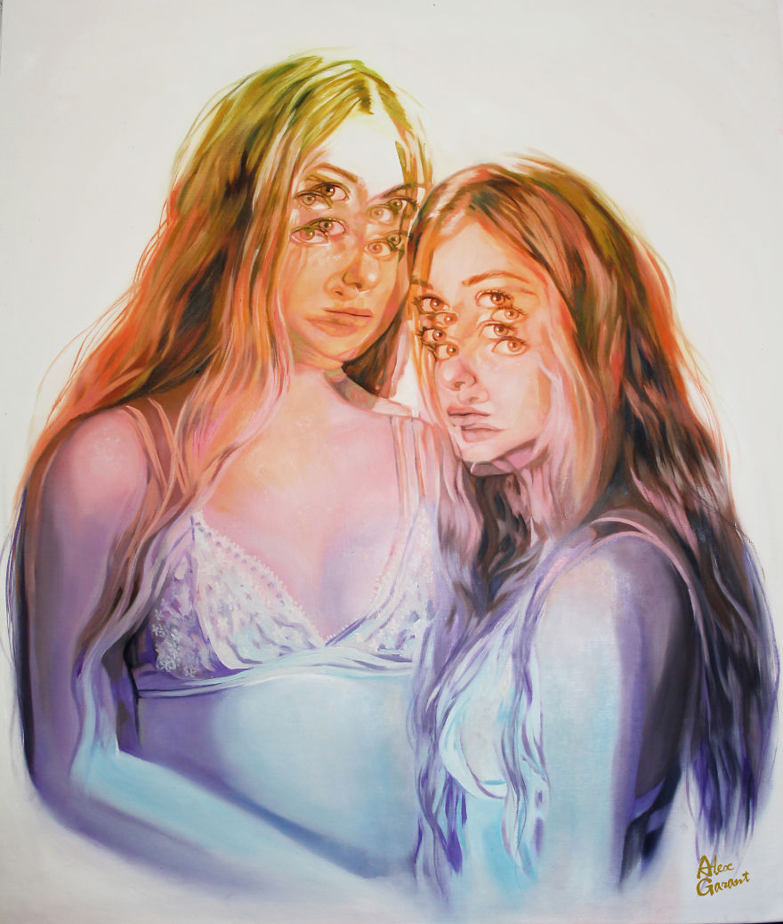 After Having A Heart Attack I Started Painting These Portraits That Will Make You Dizzy