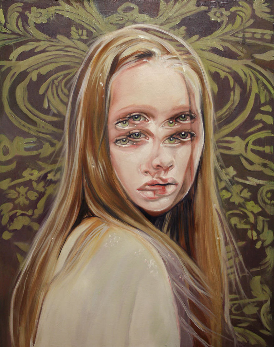 After Having A Heart Attack I Started Painting These Portraits That Will Make You Dizzy