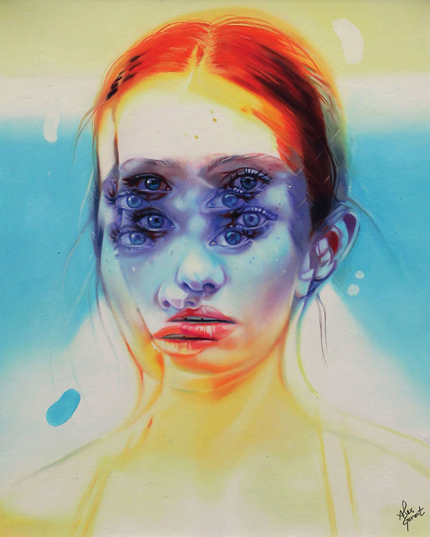 After Having A Heart Attack I Started Painting These Portraits That Will Make You Dizzy