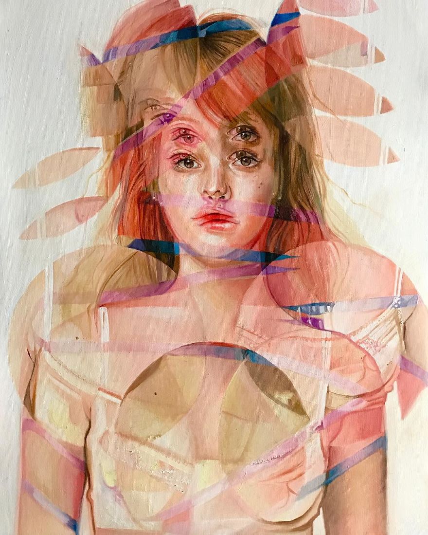 After Having A Heart Attack I Started Painting These Portraits That Will Make You Dizzy