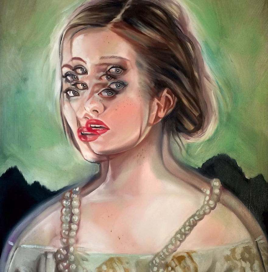 After Having A Heart Attack I Started Painting These Portraits That Will Make You Dizzy