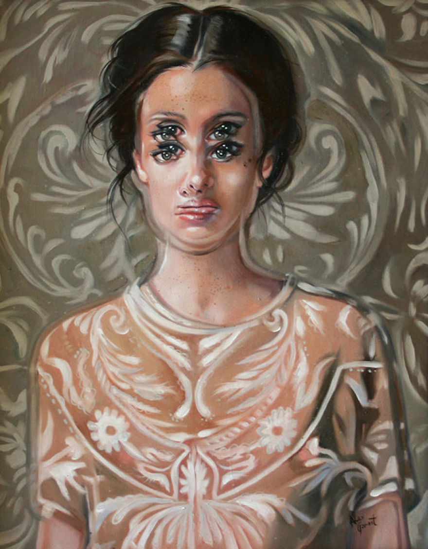 After Having A Heart Attack I Started Painting These Portraits That Will Make You Dizzy