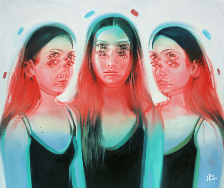 After Having A Heart Attack I Started Painting These Portraits That Will Make You Dizzy