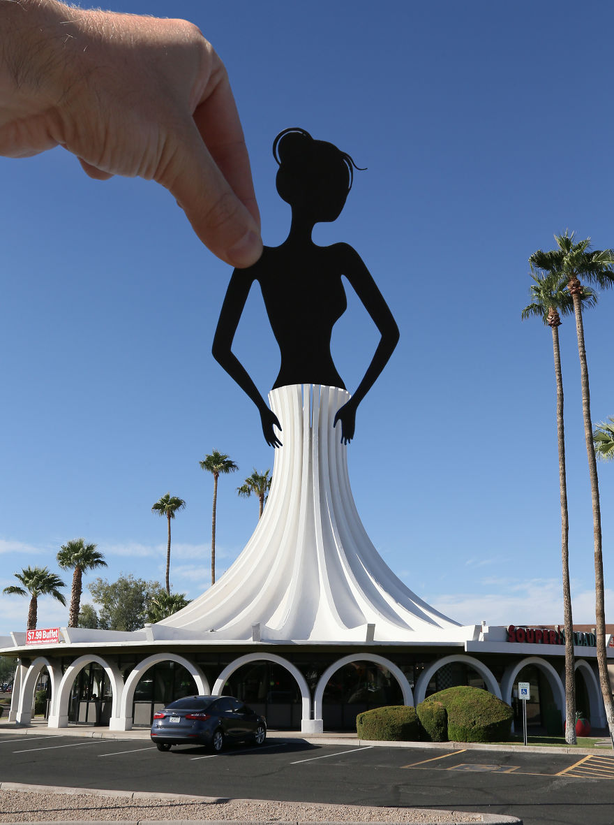 I Keep Transforming Famous Landmarks And Random Places Using Paper Cutouts (New Pics) I Keep Transforming Famous Landmarks And Random Places Using Paper Cutouts (New Pics)