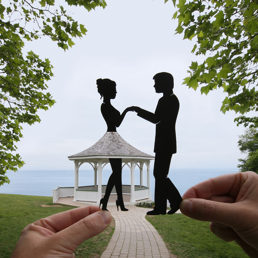 I Keep Transforming Famous Landmarks And Random Places Using Paper Cutouts (New Pics) I Keep Transforming Famous Landmarks And Random Places Using Paper Cutouts (New Pics)