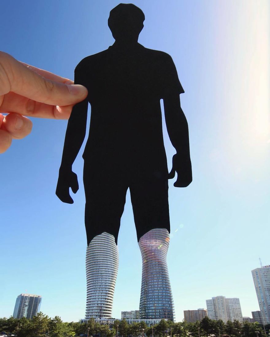 I Keep Transforming Famous Landmarks And Random Places Using Paper Cutouts (New Pics) I Keep Transforming Famous Landmarks And Random Places Using Paper Cutouts (New Pics)