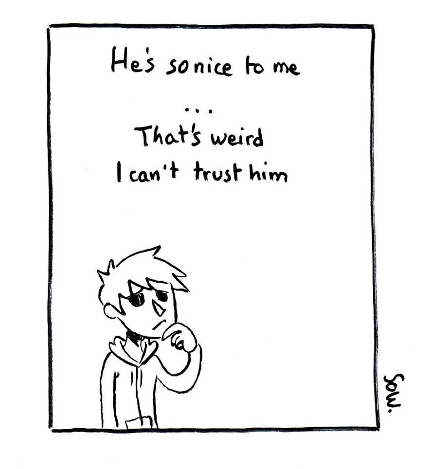 I Illustrate My Darkest Thoughts To Help People Understand What It&#8217;s Like To Suffer From Mental Illness