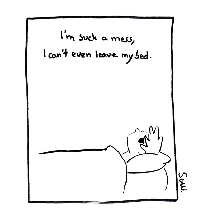 I Illustrate My Darkest Thoughts To Help People Understand What It&#8217;s Like To Suffer From Mental Illness