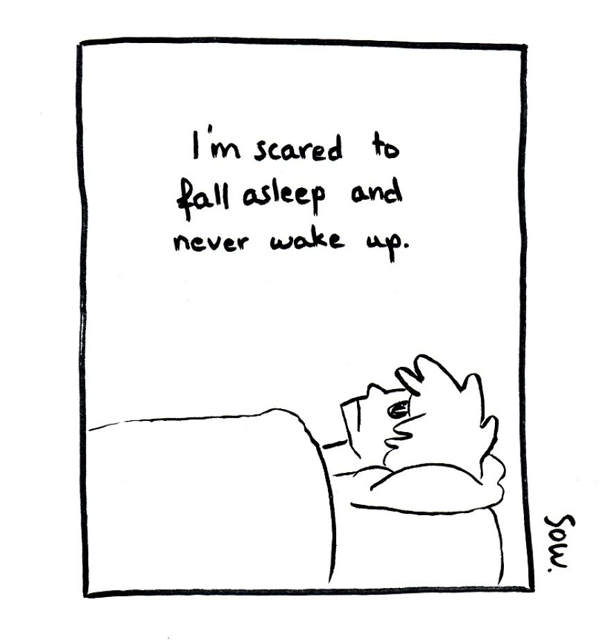 I Illustrate My Darkest Thoughts To Help People Understand What It&#8217;s Like To Suffer From Mental Illness