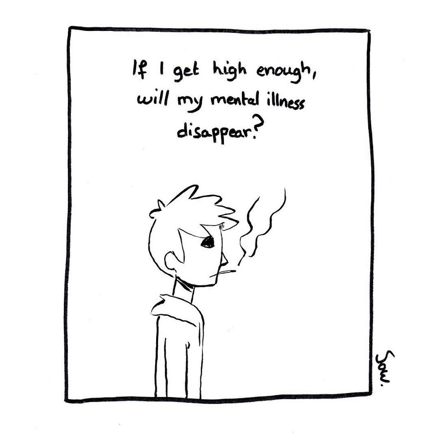I Illustrate My Darkest Thoughts To Help People Understand What It&#8217;s Like To Suffer From Mental Illness