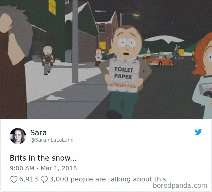 Internet Can&#8217;t Stop Laughing At Brits Who Are In Absolute Chaos Because Of A Little Snow