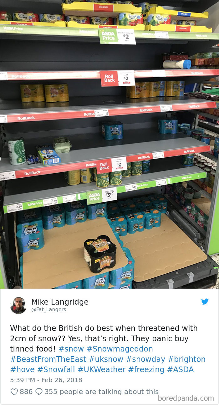 Internet Can&#8217;t Stop Laughing At Brits Who Are In Absolute Chaos Because Of A Little Snow