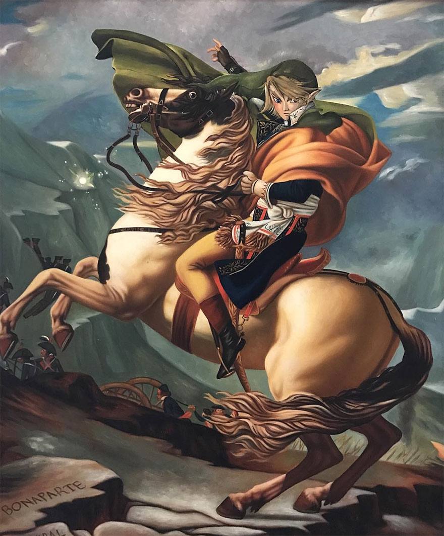 This Guy Continues To Paint Pop-Culture Characters Into Old Thrift-Store Paintings (New Pics) This Guy Continues To Paint Pop-Culture Characters Into Old Thrift-Store Paintings (New Pics)