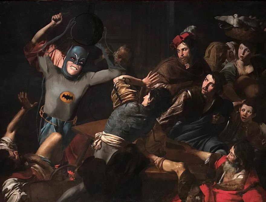 This Guy Continues To Paint Pop-Culture Characters Into Old Thrift-Store Paintings (New Pics) This Guy Continues To Paint Pop-Culture Characters Into Old Thrift-Store Paintings (New Pics)