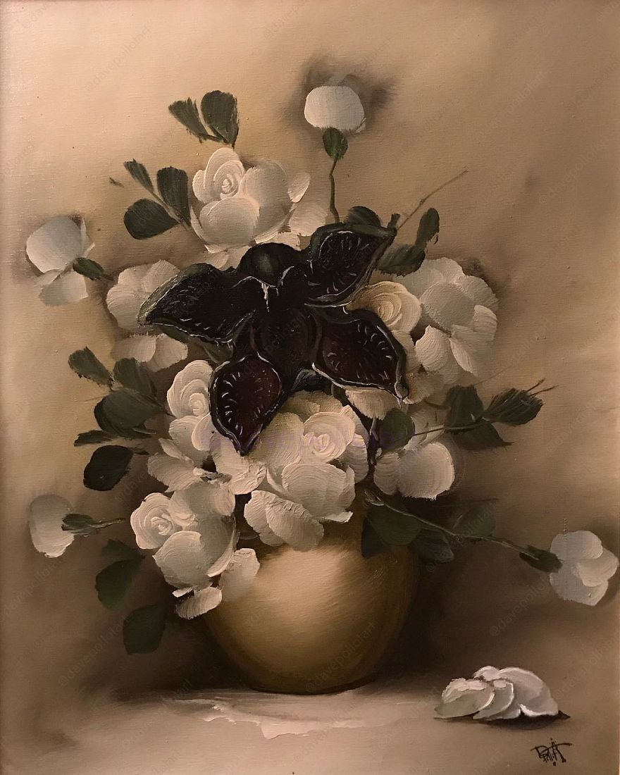 This Guy Continues To Paint Pop-Culture Characters Into Old Thrift-Store Paintings (New Pics) This Guy Continues To Paint Pop-Culture Characters Into Old Thrift-Store Paintings (New Pics)