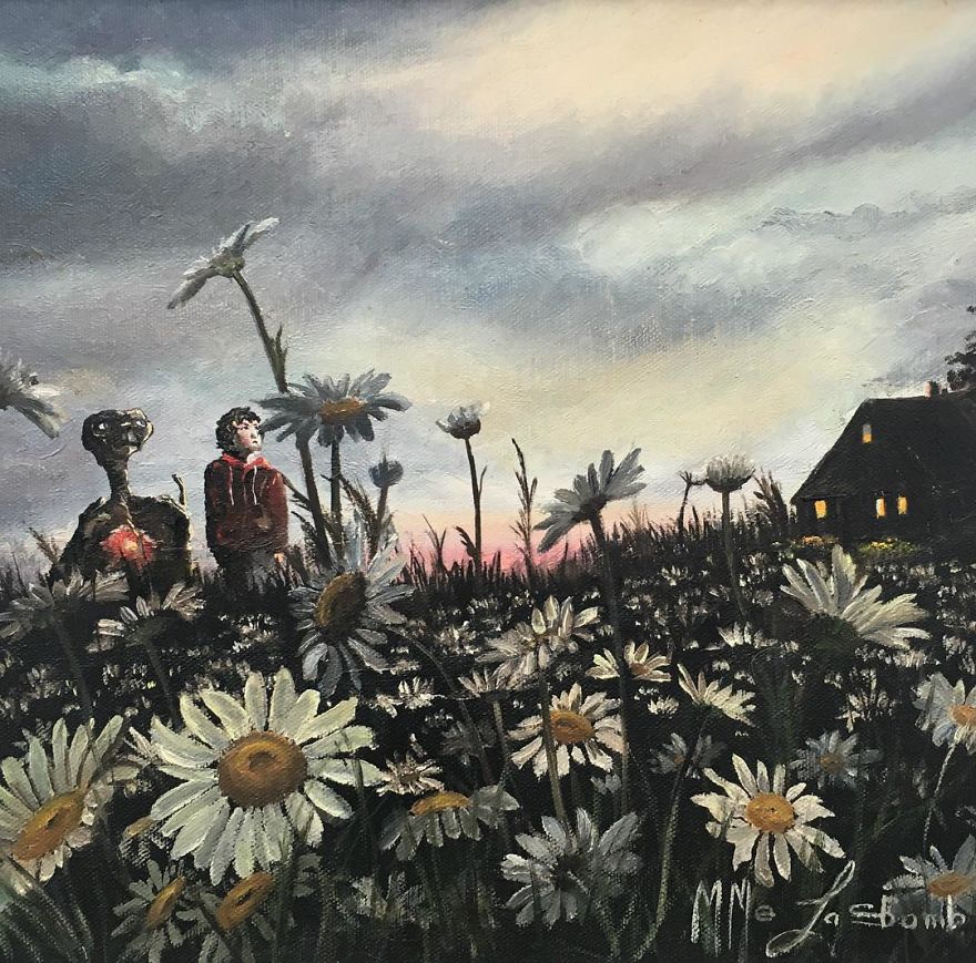 This Guy Continues To Paint Pop-Culture Characters Into Old Thrift-Store Paintings (New Pics) This Guy Continues To Paint Pop-Culture Characters Into Old Thrift-Store Paintings (New Pics)