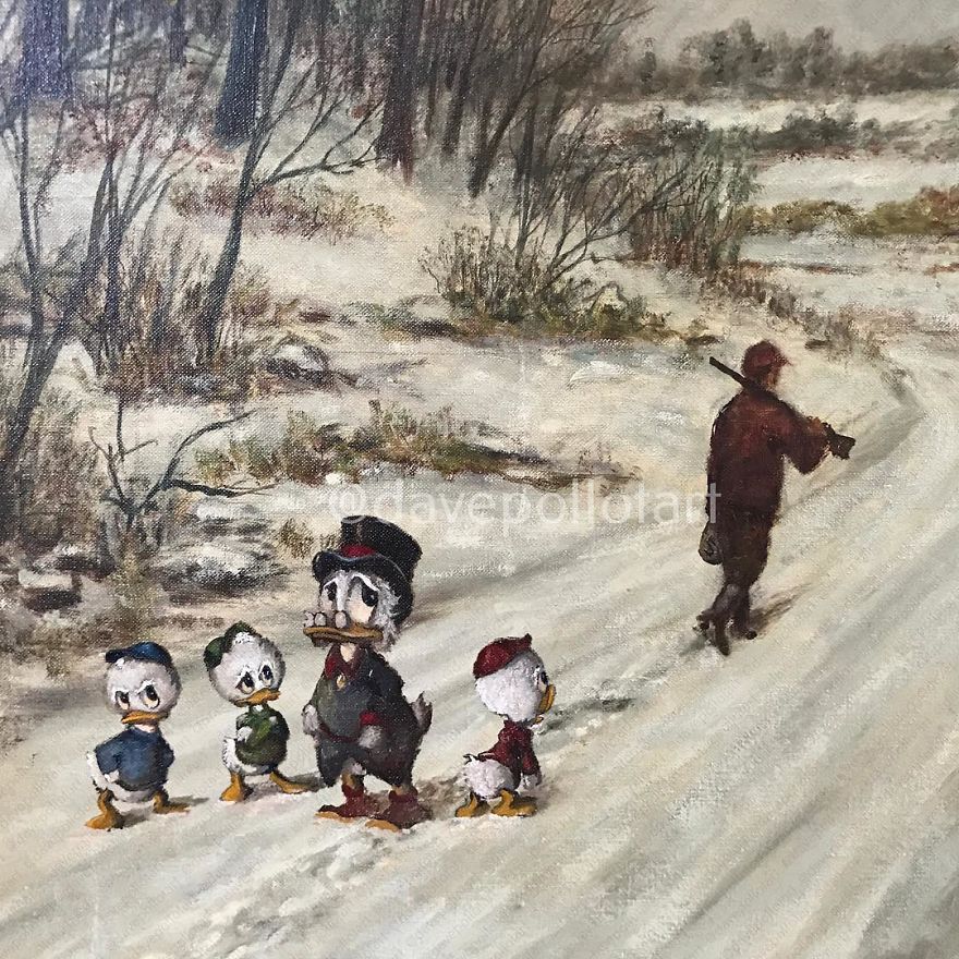 This Guy Continues To Paint Pop-Culture Characters Into Old Thrift-Store Paintings (New Pics) This Guy Continues To Paint Pop-Culture Characters Into Old Thrift-Store Paintings (New Pics)