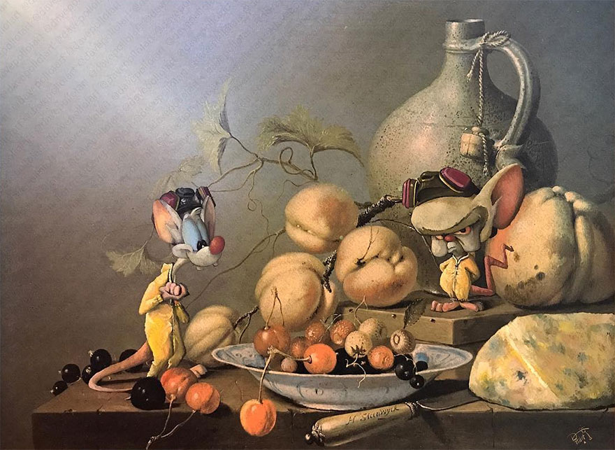 This Guy Continues To Paint Pop-Culture Characters Into Old Thrift-Store Paintings (New Pics) This Guy Continues To Paint Pop-Culture Characters Into Old Thrift-Store Paintings (New Pics)