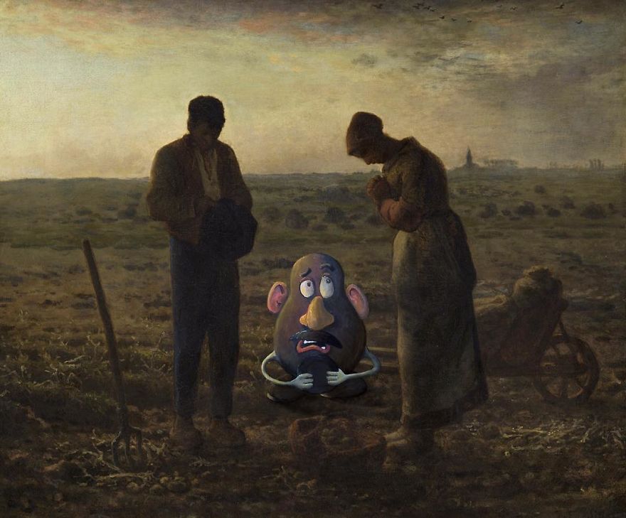 This Guy Continues To Paint Pop-Culture Characters Into Old Thrift-Store Paintings (New Pics) This Guy Continues To Paint Pop-Culture Characters Into Old Thrift-Store Paintings (New Pics)