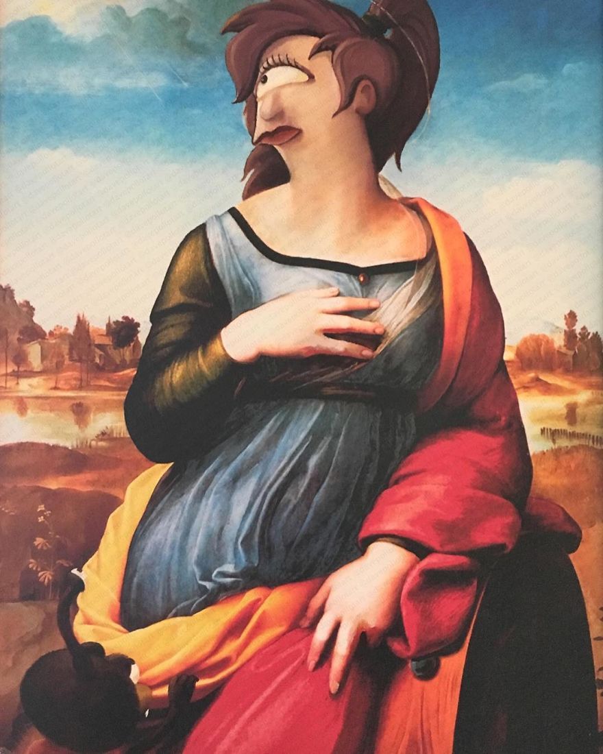 This Guy Continues To Paint Pop-Culture Characters Into Old Thrift-Store Paintings (New Pics) This Guy Continues To Paint Pop-Culture Characters Into Old Thrift-Store Paintings (New Pics)