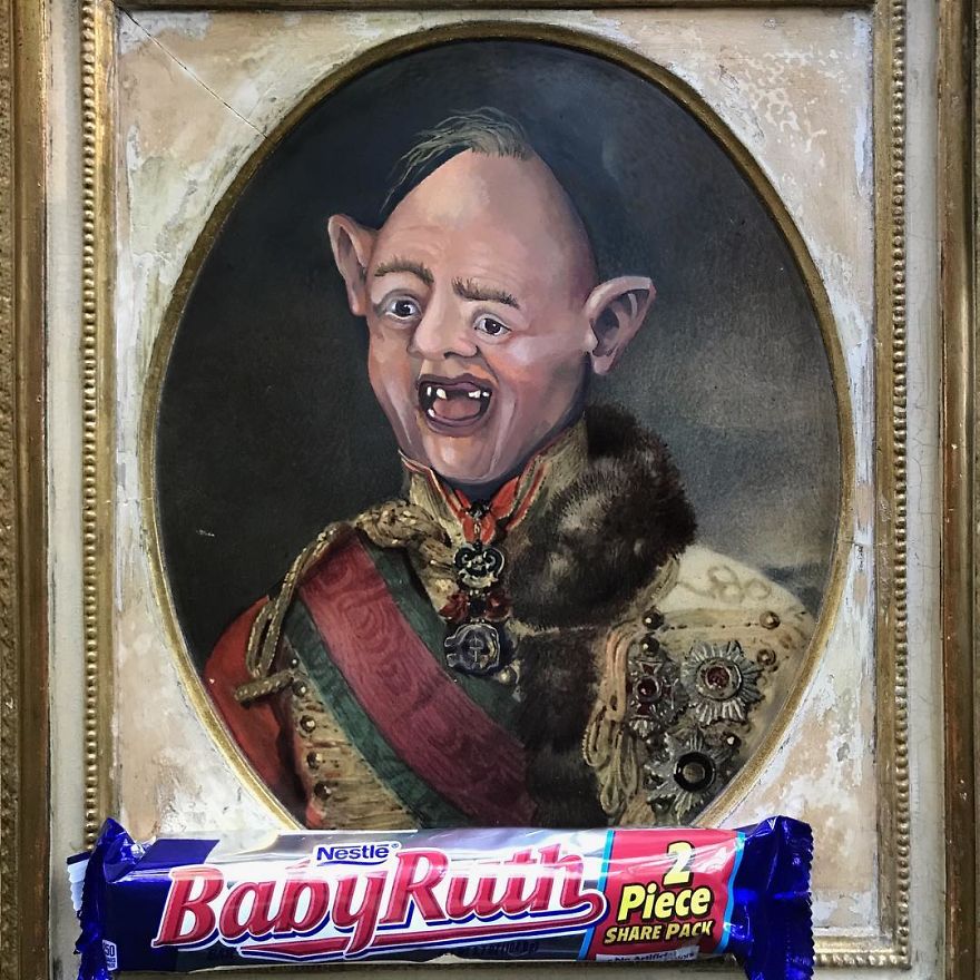 This Guy Continues To Paint Pop-Culture Characters Into Old Thrift-Store Paintings (New Pics) This Guy Continues To Paint Pop-Culture Characters Into Old Thrift-Store Paintings (New Pics)