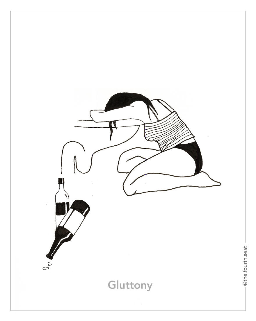 My Minimalistic Representation Of The Se7en Deadly Sins