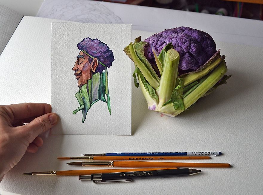 I Spent A Couple Months Re-Imagining Fruits And Vegetables As Watercolor Characters I Spent A Couple Months Re-Imagining Fruits And Vegetables As Watercolor Characters
