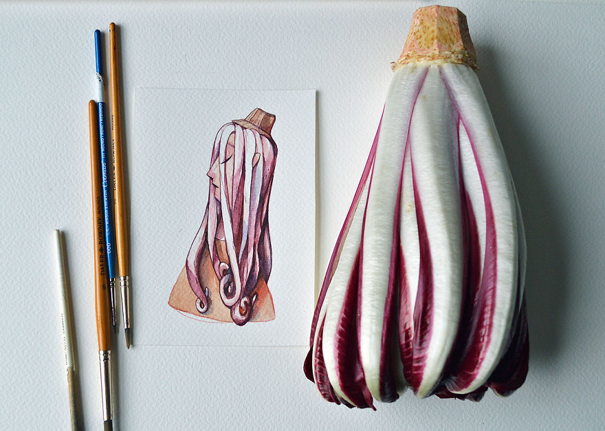 I Spent A Couple Months Re-Imagining Fruits And Vegetables As Watercolor Characters I Spent A Couple Months Re-Imagining Fruits And Vegetables As Watercolor Characters