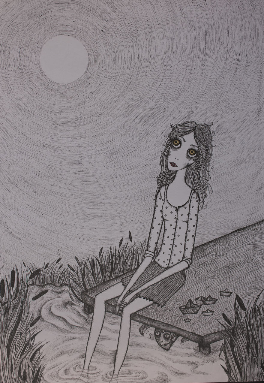 I Project My Inner Life Into Illustrations. I Seek Beauty In Sadness I Project My Inner Life Into Illustrations. I Seek Beauty In Sadness