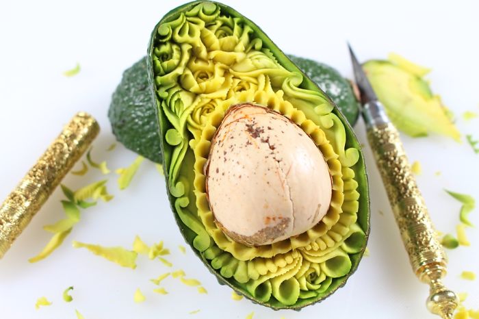 This Avocado Took Me 30 Minutes To Hand Carve This Avocado Took Me 30 Minutes To Hand Carve