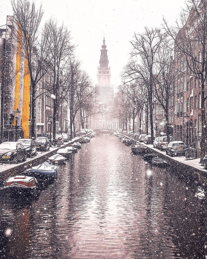 I Photographed Amsterdam Covered By Heavy Snow I Photographed Amsterdam Covered By Heavy Snow