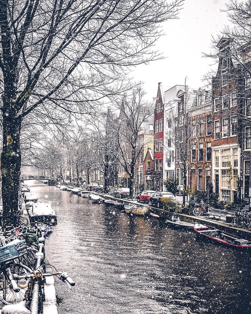 I Photographed Amsterdam Covered By Heavy Snow I Photographed Amsterdam Covered By Heavy Snow