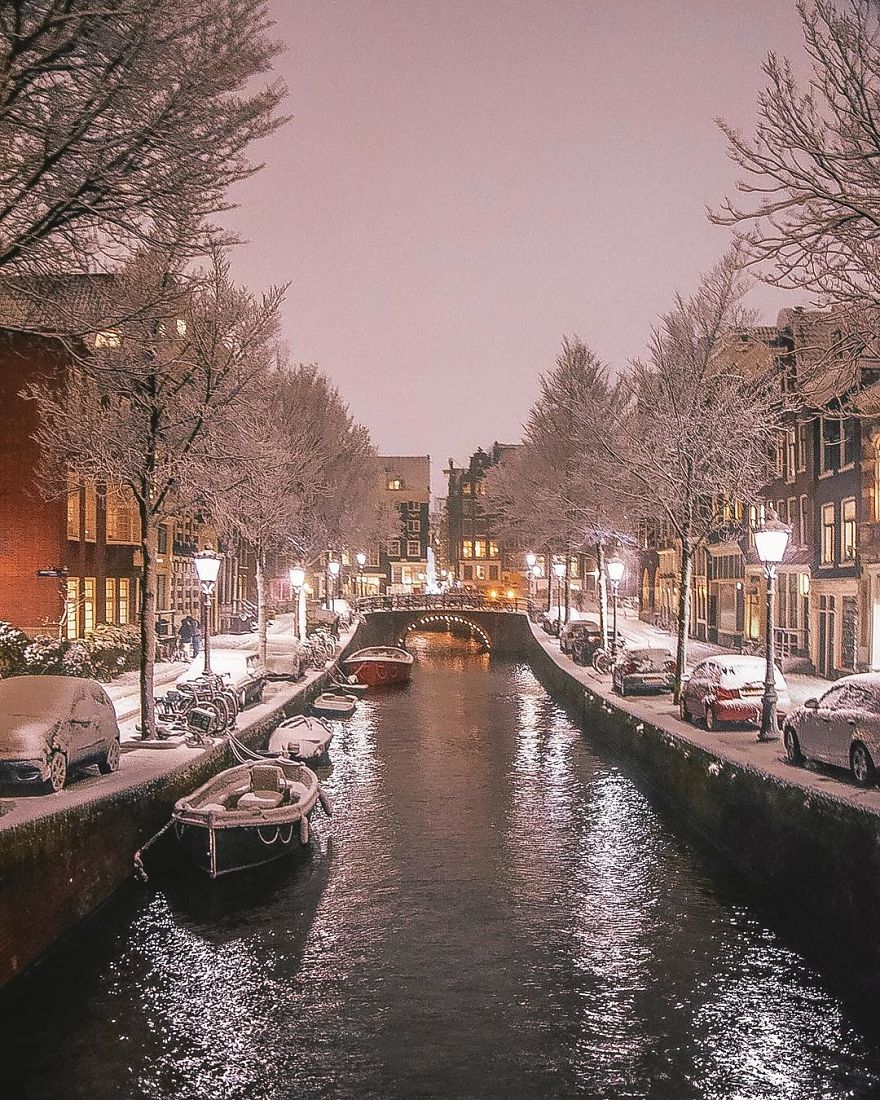 I Photographed Amsterdam Covered By Heavy Snow I Photographed Amsterdam Covered By Heavy Snow