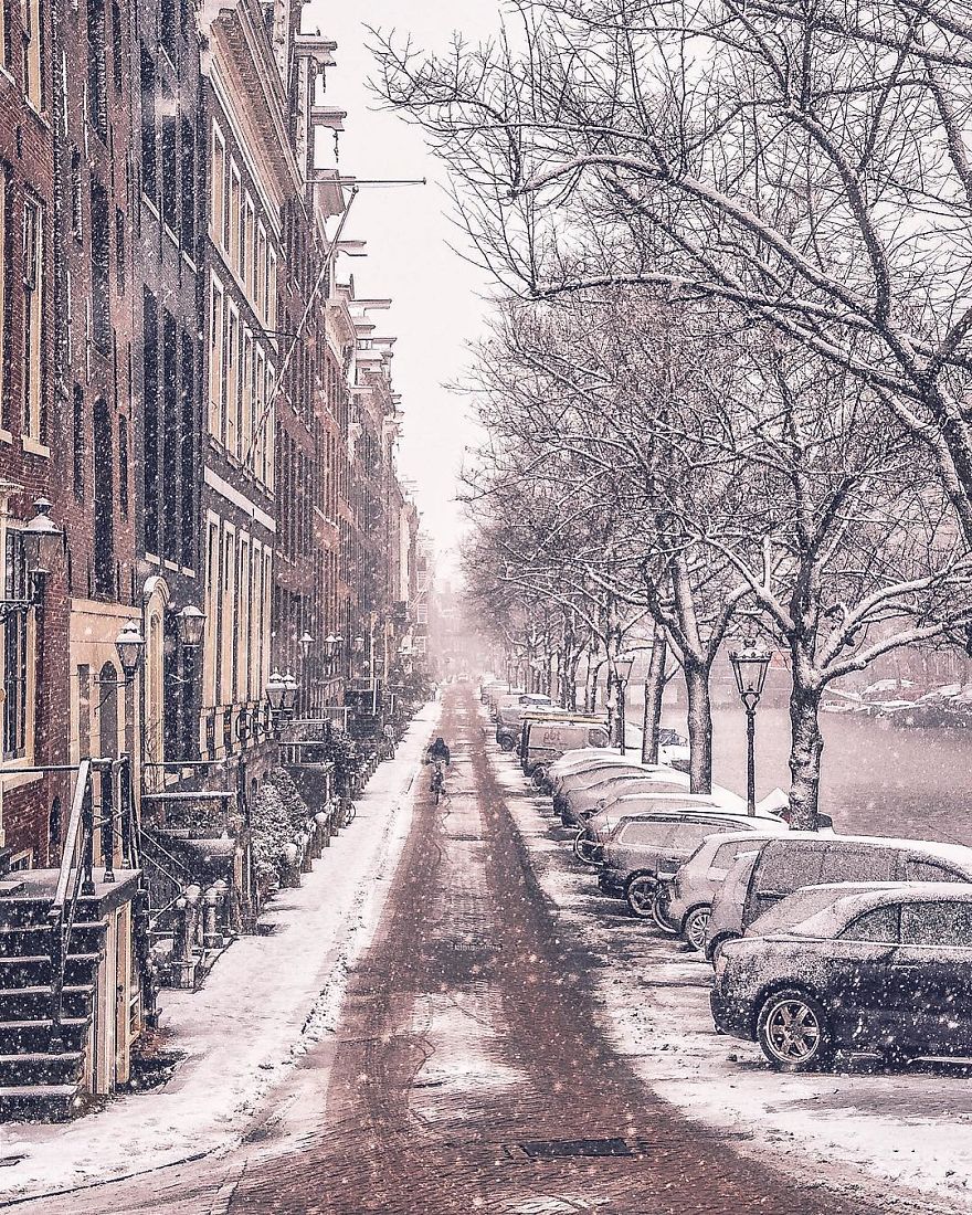 I Photographed Amsterdam Covered By Heavy Snow I Photographed Amsterdam Covered By Heavy Snow