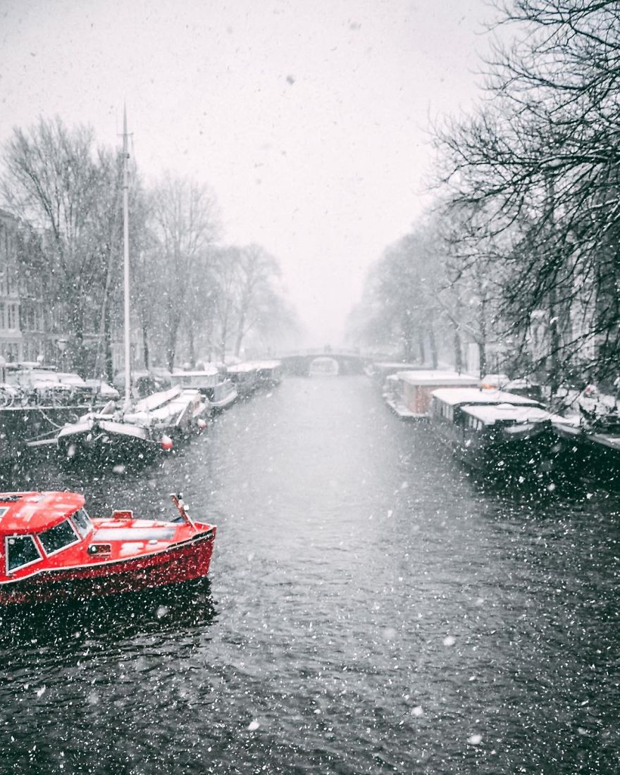 I Photographed Amsterdam Covered By Heavy Snow I Photographed Amsterdam Covered By Heavy Snow