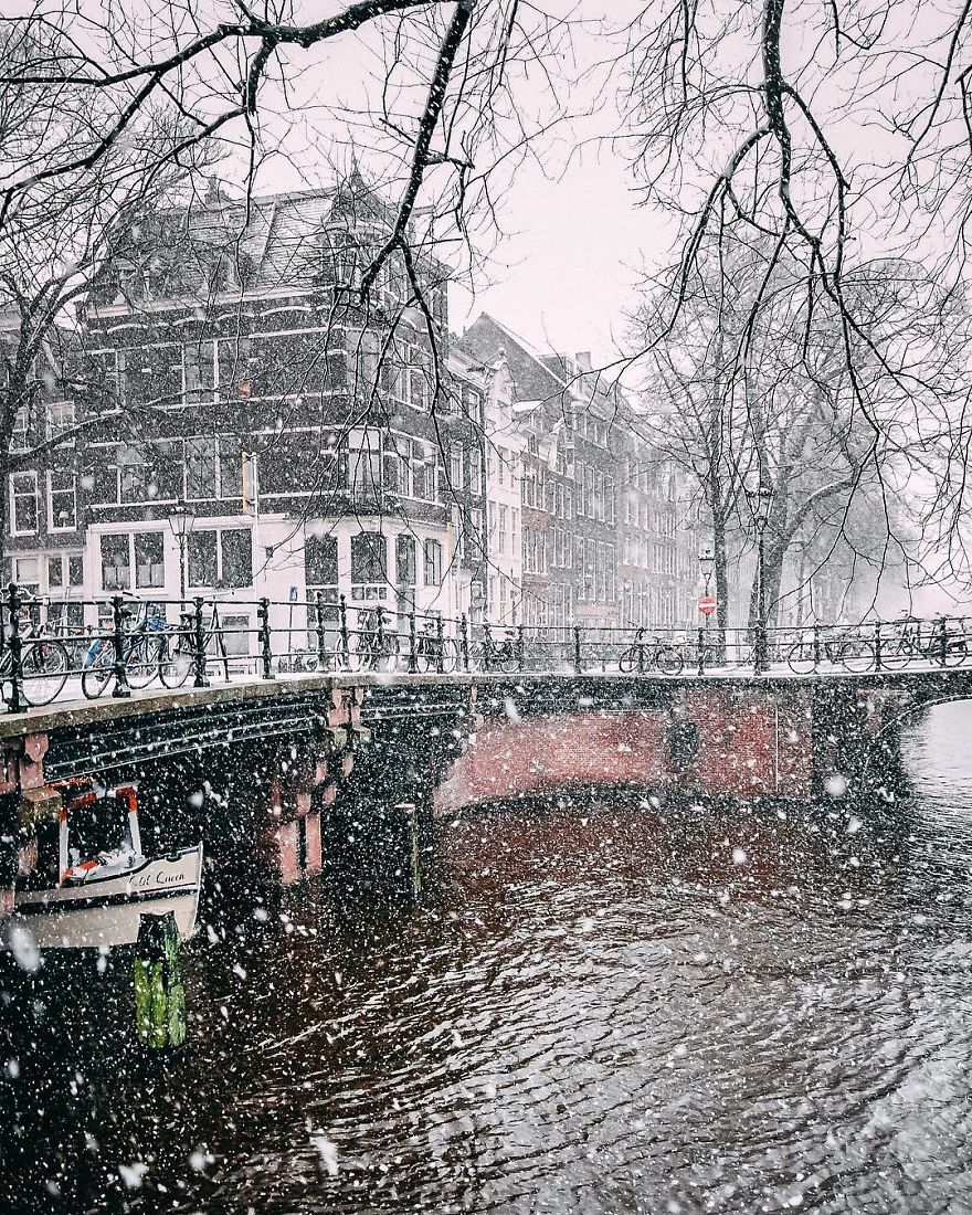 I Photographed Amsterdam Covered By Heavy Snow I Photographed Amsterdam Covered By Heavy Snow