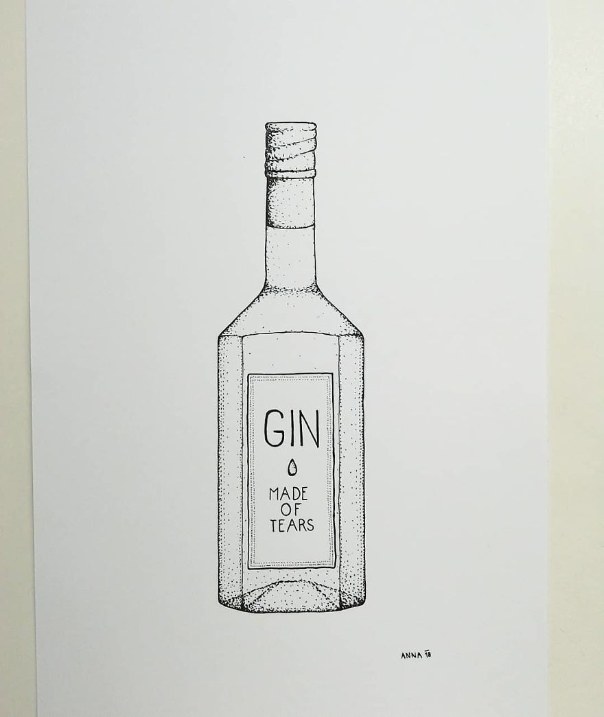 I Enjoy Drawing Ink Dots And Lines