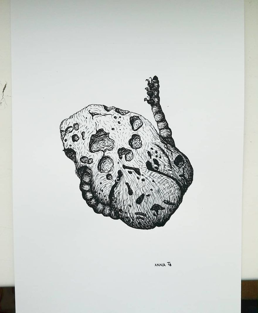 I Enjoy Drawing Ink Dots And Lines