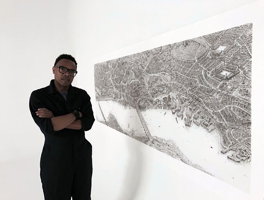 It Took This Artist 3 Months To Complete A Detailed Dundee Cityscape It Took This Artist 3 Months To Complete A Detailed Dundee Cityscape