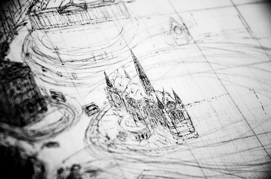 It Took This Artist 3 Months To Complete A Detailed Dundee Cityscape It Took This Artist 3 Months To Complete A Detailed Dundee Cityscape