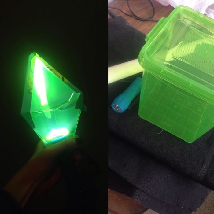 Magic Wand/staff Out Of Food Container And The Flash Light! Magic Wand/staff Out Of Food Container And The Flash Light!